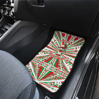 Burundi Pride Beat Of 1962 Independence Day Car Mats Traditional Karyenda Drummer Art With Flag Sunburst Design
