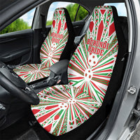 Burundi Pride Beat Of 1962 Independence Day Car Seat Cover Traditional Karyenda Drummer Art With Flag Sunburst Design
