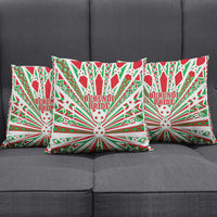 Burundi Pride Beat Of 1962 Independence Day Pillow Cover Traditional Karyenda Drummer Art With Flag Sunburst Design