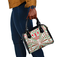 Burundi Pride Beat Of 1962 Independence Day Shoulder Handbag Traditional Karyenda Drummer Art With Flag Sunburst Design