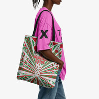 Burundi Pride Beat Of 1962 Independence Day Tote Bag Traditional Karyenda Drummer Art With Flag Sunburst Design