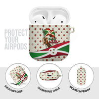 Burundi 1st July Independence Day AirPods Case Patriotic Flag Portrait Art - Geometric Star Pattern