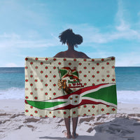 Burundi 1st July Independence Day Sarong Patriotic Flag Portrait Art - Geometric Star Pattern