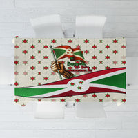 Burundi 1st July Independence Day Tablecloth Patriotic Flag Portrait Art - Geometric Star Pattern