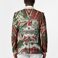 Burundi Independence Day Blazer 1st July 1962 Distressed Grunge Flag Art - Broken Chains And Freedom Star
