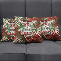 Burundi Independence Day Pillow Cover 1st July 1962 Distressed Grunge Flag Art - Broken Chains And Freedom Star