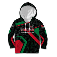 Jordan Black Iris Kid Hoodie with Flag Colors and Cultural Quote