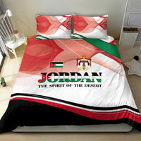 Jordan Emblem Bedding Set with Flag Colors and Desert Spirit Quote