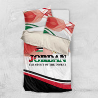 Jordan Emblem Bedding Set with Flag Colors and Desert Spirit Quote
