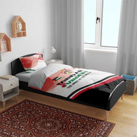Jordan Emblem Bedding Set with Flag Colors and Desert Spirit Quote