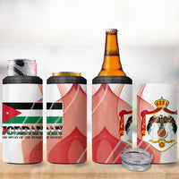 Jordan Emblem 4 in 1 Can Cooler Tumbler with Flag Colors and Desert Spirit Quote