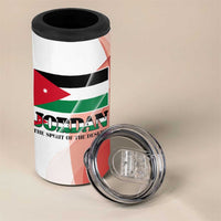Jordan Emblem 4 in 1 Can Cooler Tumbler with Flag Colors and Desert Spirit Quote