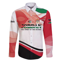 Jordan Emblem Family Matching Tank Maxi Dress and Hawaiian Shirt with Flag Colors and Desert Spirit Quote