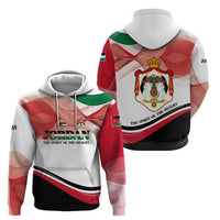 Jordan Emblem Hoodie with Flag Colors and Desert Spirit Quote