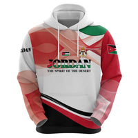 Jordan Emblem Hoodie with Flag Colors and Desert Spirit Quote
