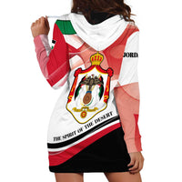 Jordan Emblem Hoodie Dress with Flag Colors and Desert Spirit Quote