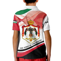 Jordan Emblem Kid Polo Shirt with Flag Colors and Desert Spirit Quote