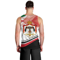 Jordan Emblem Men Tank Top with Flag Colors and Desert Spirit Quote