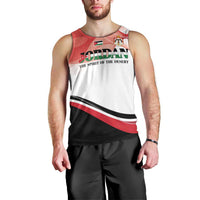 Jordan Emblem Men Tank Top with Flag Colors and Desert Spirit Quote