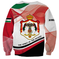 Jordan Emblem Sweatshirt with Flag Colors and Desert Spirit Quote