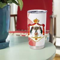 Jordan Emblem Tumbler Cup with Flag Colors and Desert Spirit Quote