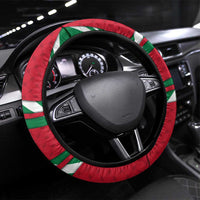 Wadi Rum Desert Steering Wheel Cover with Camel Rider and Jordan Flag Colors