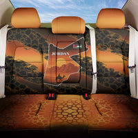 Jordan Desert Sunset Back Car Seat Cover with Camel and Traditional Geometric Pattern