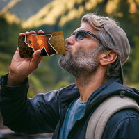Jordan Desert Sunset 4 in 1 Can Cooler Tumbler with Camel and Traditional Geometric Pattern