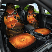 Jordan Desert Sunset Car Seat Cover with Camel and Traditional Geometric Pattern
