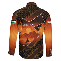 Jordan Desert Sunset Family Matching Mermaid Dress and Hawaiian Shirt with Camel and Traditional Geometric Pattern