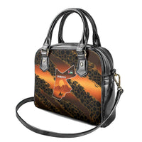 Jordan Desert Sunset Shoulder Handbag with Camel and Traditional Geometric Pattern