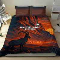 Jordan Nebo Mountain Bedding Set with Ibex and Desert Rock Landscape