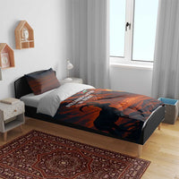 Jordan Nebo Mountain Bedding Set with Ibex and Desert Rock Landscape