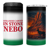 Jordan Nebo Mountain 4 in 1 Can Cooler Tumbler with Ibex and Desert Rock Landscape