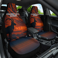Jordan Nebo Mountain Car Seat Cover with Ibex and Desert Rock Landscape
