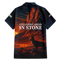 Jordan Nebo Mountain Family Matching Tank Maxi Dress and Hawaiian Shirt with Ibex and Desert Rock Landscape