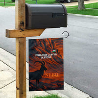 Jordan Nebo Mountain Garden Flag with Ibex and Desert Rock Landscape