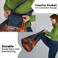 Jordan Nebo Mountain Grocery Bag with Ibex and Desert Rock Landscape