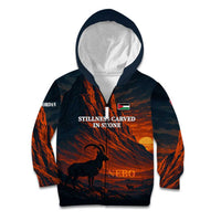Jordan Nebo Mountain Kid Hoodie with Ibex and Desert Rock Landscape