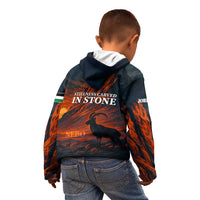 Jordan Nebo Mountain Kid Hoodie with Ibex and Desert Rock Landscape