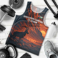 Jordan Nebo Mountain Men Tank Top with Ibex and Desert Rock Landscape