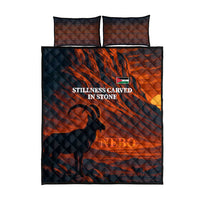 Jordan Nebo Mountain Quilt Bed Set with Ibex and Desert Rock Landscape