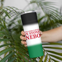 Jordan Nebo Mountain Skinny Tumbler with Ibex and Desert Rock Landscape