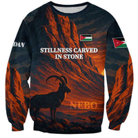 Jordan Nebo Mountain Sweatshirt with Ibex and Desert Rock Landscape