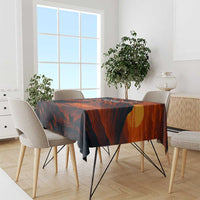 Jordan Nebo Mountain Tablecloth with Ibex and Desert Rock Landscape