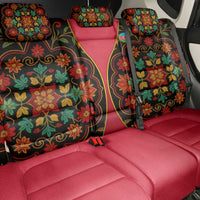 Azerbaijan Folk Floral Back Car Seat Cover with Traditional Carpet-Inspired Pattern
