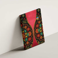 Azerbaijan Folk Floral Canvas Wall Art with Traditional Carpet-Inspired Pattern