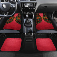 Azerbaijan Folk Floral Car Mats with Traditional Carpet-Inspired Pattern