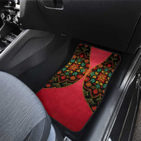 Azerbaijan Folk Floral Car Mats with Traditional Carpet-Inspired Pattern