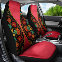 Azerbaijan Folk Floral Car Seat Cover with Traditional Carpet-Inspired Pattern